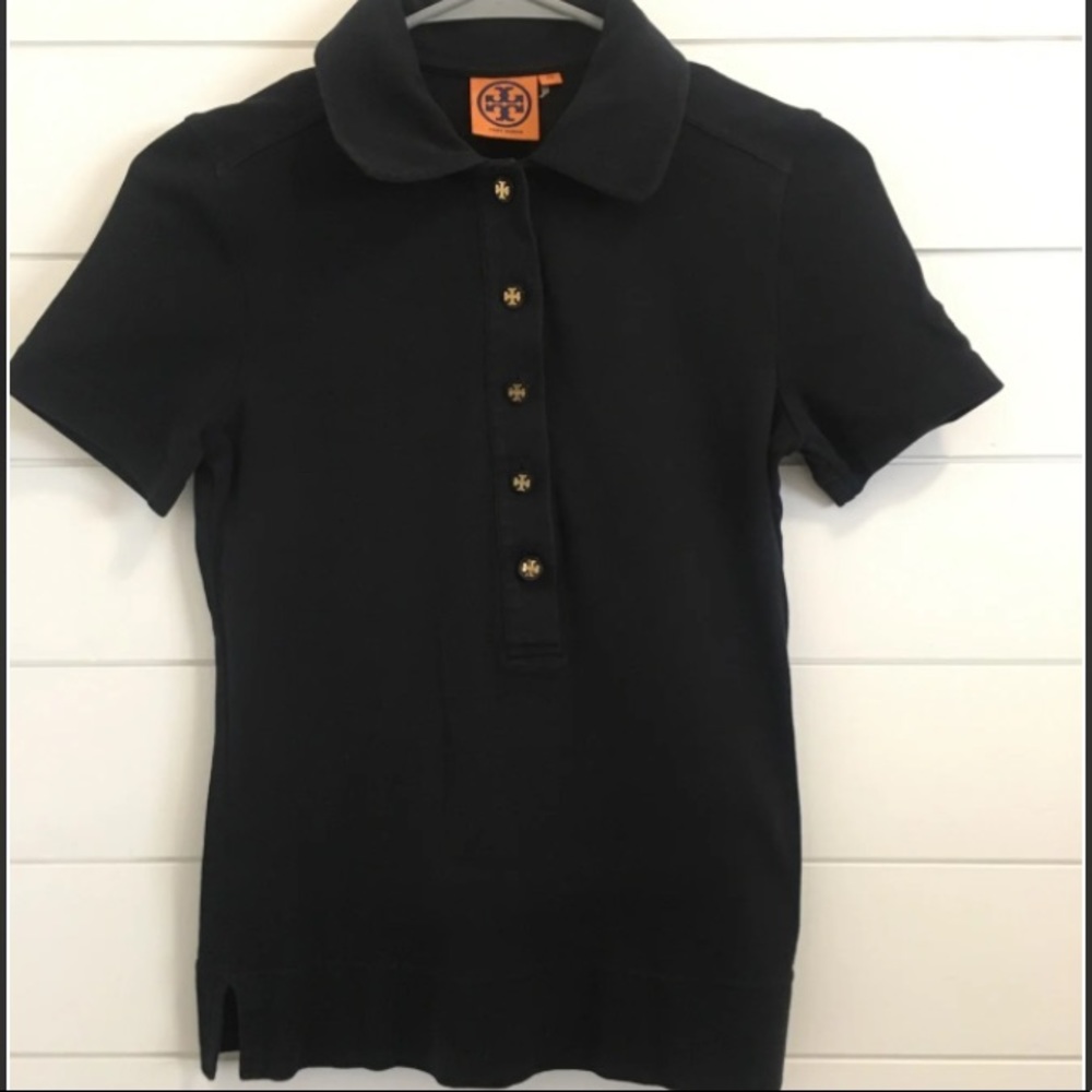 Tory Burch Black Button Knit top